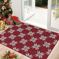 thumbnail image 2 of Christmas Indoor Doormat, Durable Xmas Welcome Mat 2'x3' Non Slip Entrance Rug with Rubber Backing, Machine Washable Winter Holiday Entryway Front Large Floor mat Red Small Carpet, 2 of 9