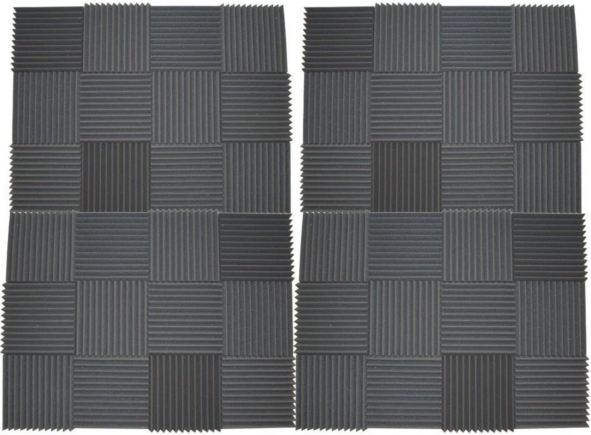 AK TRADING 48 Pack- Acoustic Panels Studio Soundproofing Foam Wedges 2" X 12" X 12"