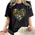 thumbnail image 5 of Yoga Tops Women Long Length Womens Blouses And Tops Casual Short Sleeve Shirts for Women, 5 of 6