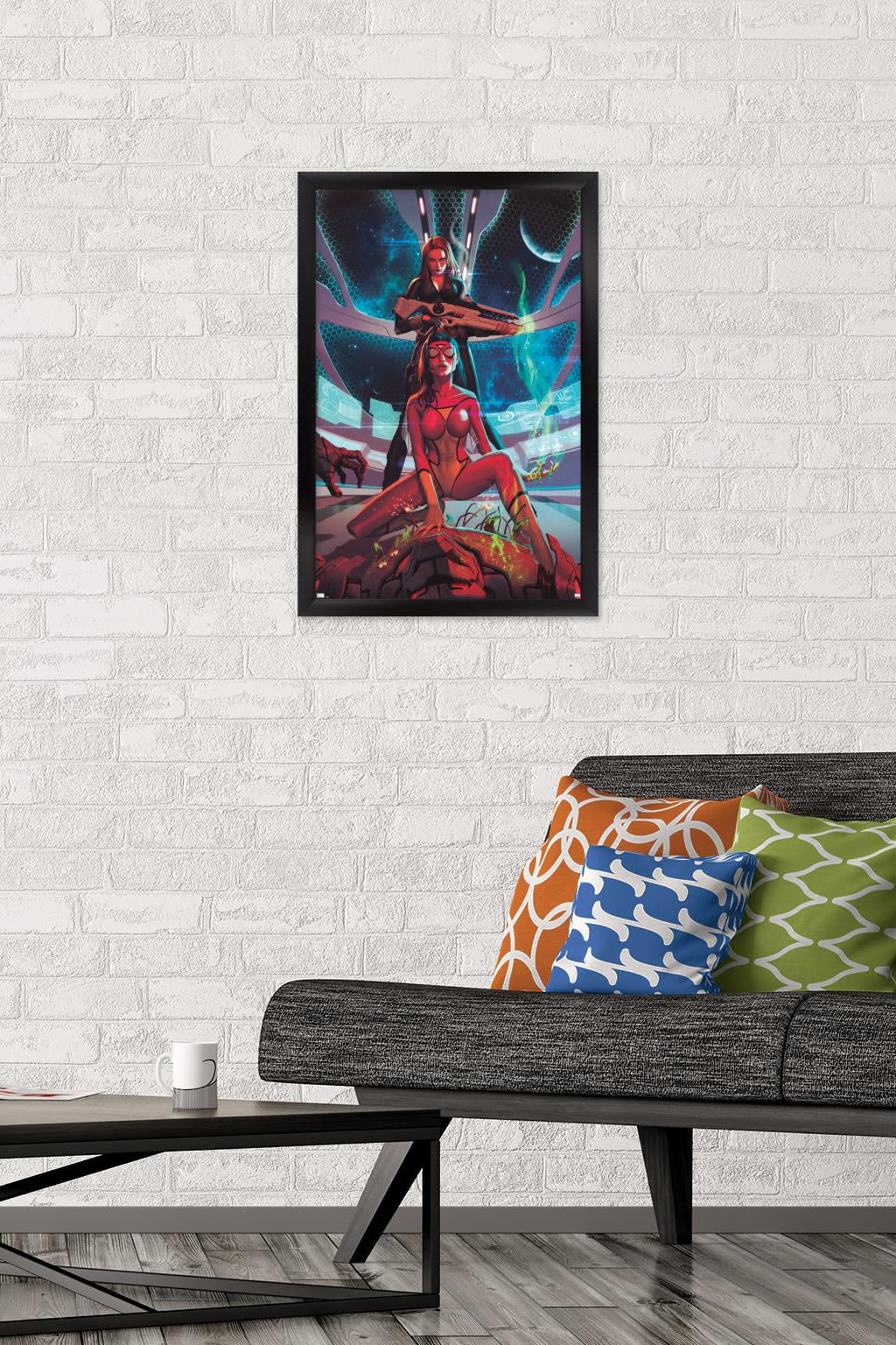 Marvel Comics - Spider Woman - Avengers Assemble #19 Wall Poster, 14.725" x 22.375", Framed