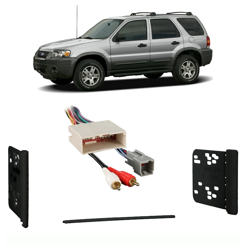 Scosche FD1436B Double/Single DIN Installation Dash Kit for 2008-Up Ford Escape 