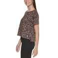 thumbnail image 2 of Calvin Klein Jeans Printed High-Low T-Shirt, Brown, Medium, 2 of 3