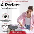 thumbnail image 7 of Bartnelli Patent Ironing Board | Made In Europe | Full Size Iron Board With Iron Rest (43x14"), 7 of 7