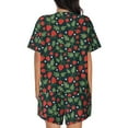 thumbnail image 6 of Daiia Strawberry Pattern Womens Pajama Sets Short Sleeve Pajamas for Women Sets Soft Lounge Sets Casual Round Neck Sleepwear PJS-4X-Large, 6 of 7