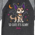 thumbnail image 3 of Barbie - So Cute It's Scary -  Toddler And Youth Raglan Graphic T-Shirt, 3 of 4
