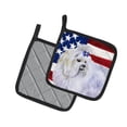 thumbnail image 2 of Caroline's Treasures Maltese Patriotic Pair of Pot Holders, 2 of 3