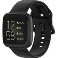 thumbnail image 2 of KOMI Band Compatible with Fitbit Versa/Versa 2/Versa Lite/Versa Blaze Watch Band,Soft Silicone Waterproof Breathable Sport Watch Strap Replacement Wristband S:5.5" - 7.1"wrists, 2 of 5