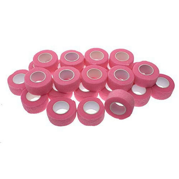 ASA TECHMED Self Adhesive Bandage 1" x 5 yards, 24 pack Pink