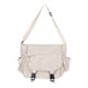 thumbnail image 3 of Bolso de hombro para mujer, de gran capacidad, moderno, de nailon, con asa superior, tipo bandolera blanco, 3 of 7