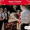 thumbnail image 3 of SWOOC Games - Giant Four in a Row (All Weather) Outdoor Game w/ Carrying Case - Noise Reducing - 60% Quieter - Giant Connect - 4 Game, 3 of 7