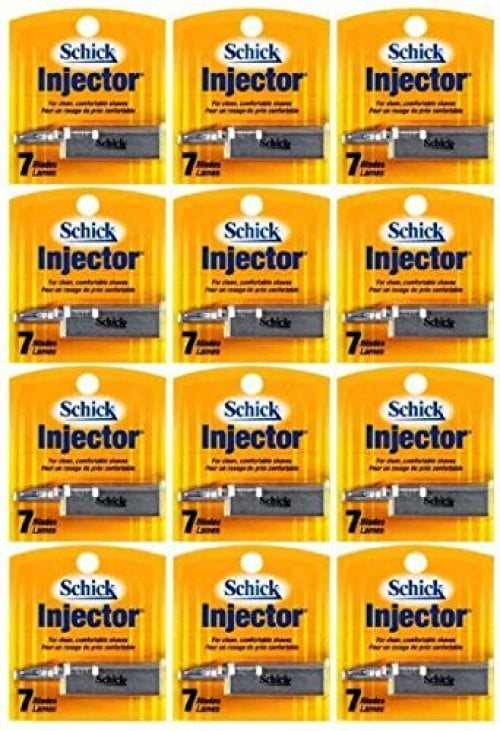 Schick Injector Blades 1 Dozen of 7 Count Boxes = 84 Count