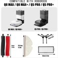 thumbnail image 2 of Para Q8 Max / Q8 Max+(Plus)/ Q5 Pro / Q5 Pro+(Plus) Aspiradora Cepillo Lateral Principal PañO de Fregona Filtros Hepa, 2 of 5