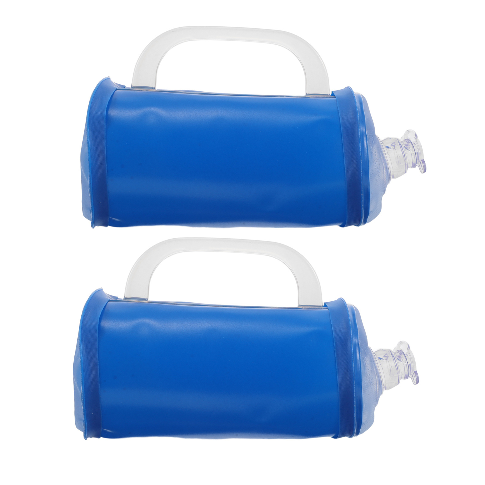 EXHUMKY 2Pcs Blue Adjustable Water Filled Dumbbells for Fitness Portable Full Body Training