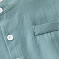 thumbnail image 6 of XBASW 2-8T Boys Henley Shirt Short Sleeve Summer Cotton Blouses Tops with Pocket Solid Color T-Shirt for Baby Toddler Kids, 6 of 10