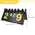 thumbnail image 2 of Supvox Portable Black PVC Scoreboard for Basketball and Tennis - Easy to Use, and Lightweight Sports, 2 of 7