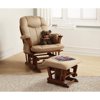 Baby Relax - Deluxe Glider Rocker & Ottoman, Walnut