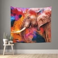 thumbnail image 2 of Balery Oil Paintings of Elephants Pattern Tapestry 60x51 Inches - Large Wall Hanging Tapestry for Bedroom, Living Room, Dorm Decor - Artistic and Aesthetic Room Decor, 2 of 9