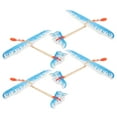 thumbnail image 3 of Rubber Band Powered Airplane Toys for Kids Decor Assorted Color Plastic Easy to Assemble 4 Pieces, 3 of 9