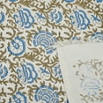 thumbnail image 3 of Lightweight & Durable Waffle Weave Towel with Hand Block Print by Fabdivine – 17" x 32", Set of 4, Vasundhra, 3 of 6
