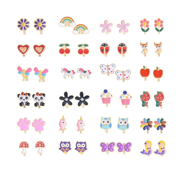 Clip on earrings cute Clearance