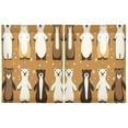 thumbnail image 2 of Winter Friends Kitchen Curtains Tier Set 27x36 Inch 2 Panels Semi Sheer Light Filtering Privacy UV Protection, 2 of 8