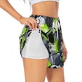 thumbnail image 2 of Disketp Football Print Women's Shorts Workout Shorts for Athletic Gym Running Shorts with Phone Pockets XX-Large, 2 of 8
