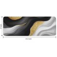 thumbnail image 7 of Black White Marble Gold Wave Pattern Kitchen Rug Mat,Kitchen Runner Rugs Non Skid Washable,Decorative Kitchen Floor Mats for Kitchen,Sink,Laundry,17"x47.2", 7 of 7