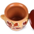 thumbnail image 6 of Borisovskaya Keramika Clay Baking Pot with Lid 22 fl oz (650 ml) Ramekin with Lid Handmade Oven Cooking Pot Natural Red Clay Pot Clay Cookware Stoneware Bean Pot, Beige, 6 of 11