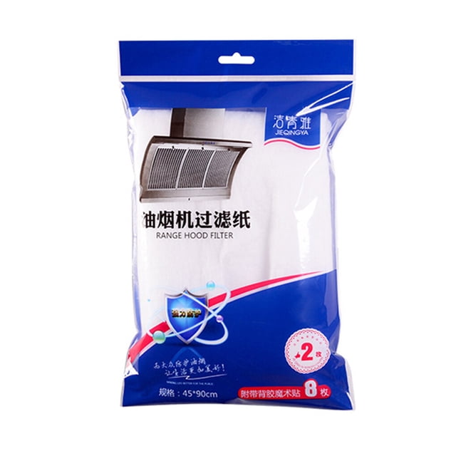 Yuarrent Papel de filtro de cocina Campana extractora Adhesivo antiaceite Colador absorbente no tejido Suministros de limpieza para el hogar