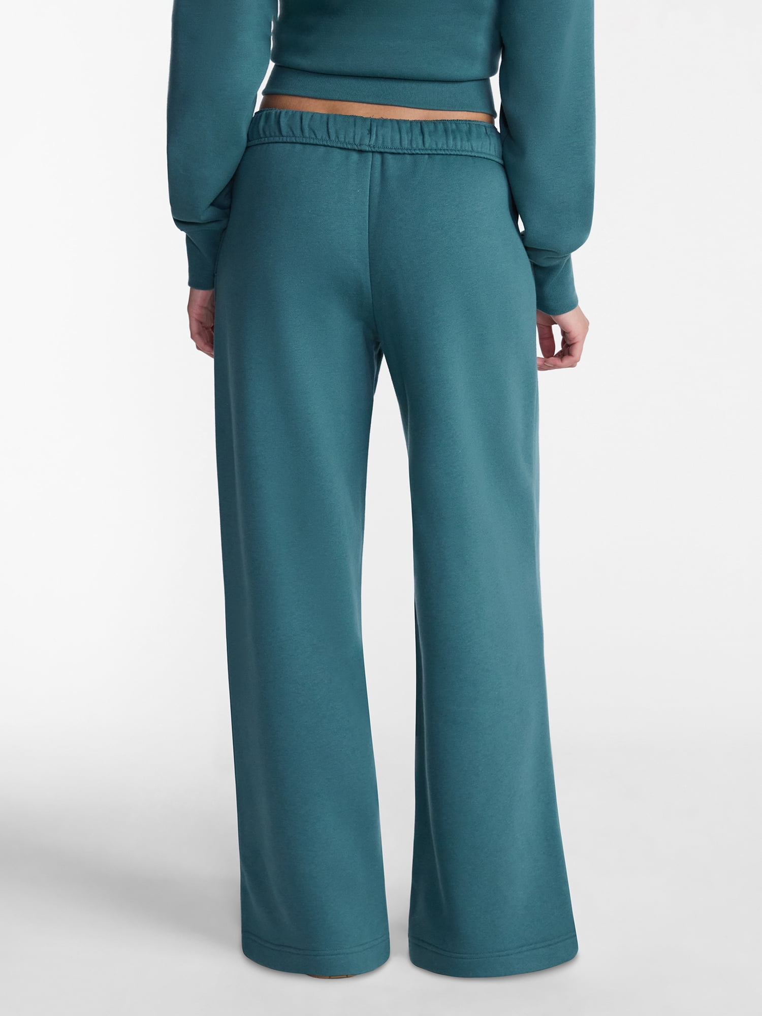No Boundaries Soft Fleece Wide Leg Pants, 30” Inseam, 1 or 2-Pack, Women’s XXS-4X