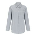 thumbnail image 5 of Futezty Womens Button Down Shirts Striped Classic Long Sleeve Collared Office Work Blouses Tops with Pocket Women's Button Down Shirts Long Sleeve Blouses Tops With Pocket, 5 of 7