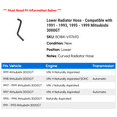 thumbnail image 2 of Lower Radiator Hose - Compatible with 1991 - 1993, 1995 - 1999 Mitsubishi 3000GT 1992 1996 1997 1998, 2 of 2