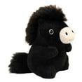 thumbnail image 1 of Figura de peluche de caballo chino, mascota, escultura de recuerdo Negro, 1 of 9