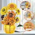 thumbnail image 4 of Set de construcción Maymeledi Sunflower con jarrón inspirado en Van Gogh, 4 of 7