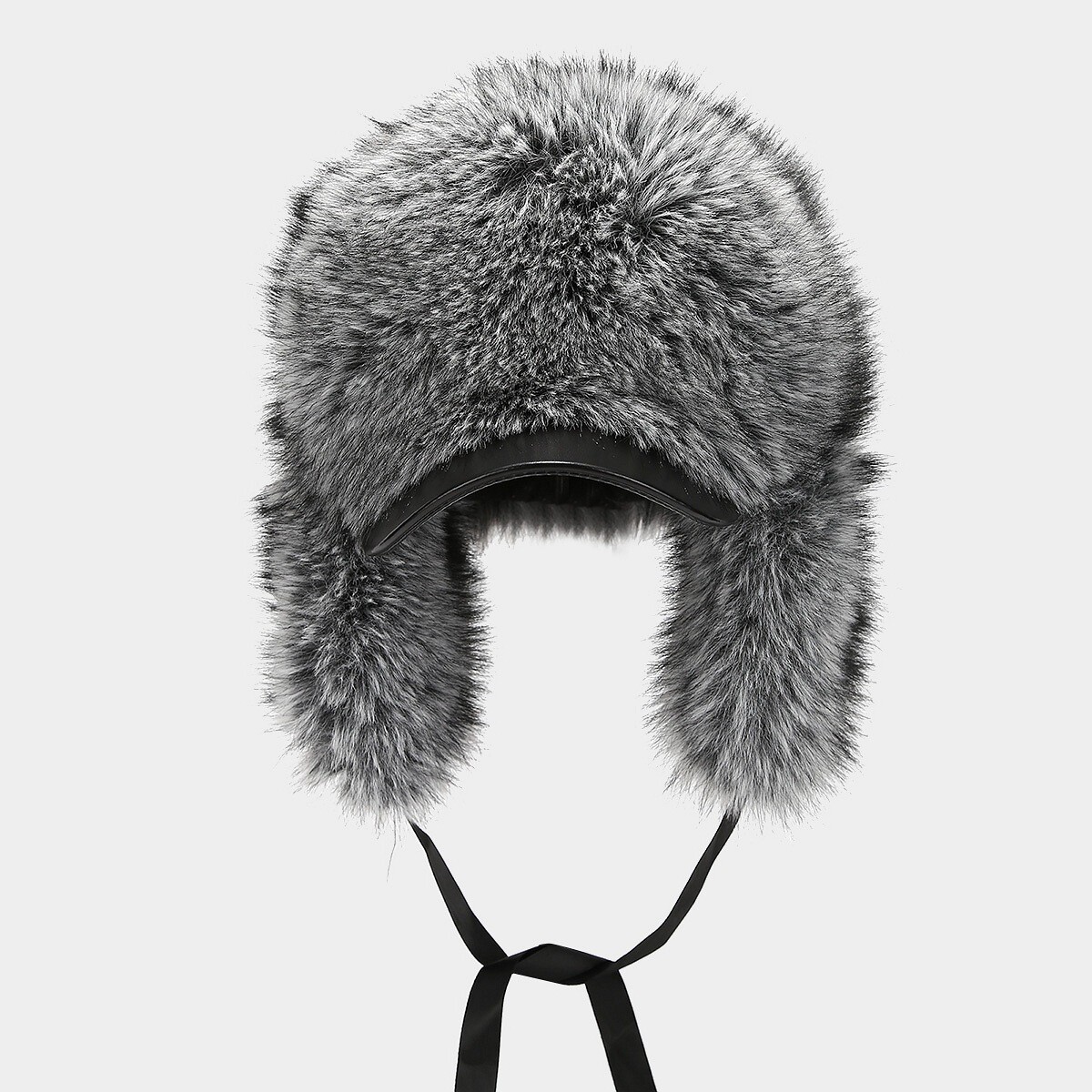 Winter Russian Trapper Hat Men Faux Fur Aviator Cap Warm Skiing Bomber Earflap