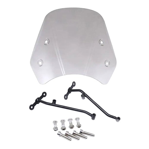 Parabrisas de motocicleta con deflector de viento Kusrkot Transparente