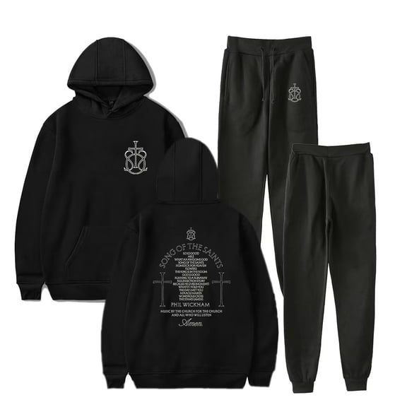 Phil Wickham Song Of The Saints Album Merch Print Hoodie Jogger Set - Unisex 2-Piece Casual Pullover Sweatshirt Pants for Fan Support