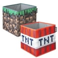 thumbnail image 1 of Minecraft Set of 2 Fabric Storage Boxes - TNT/BLOCK, 1 of 6