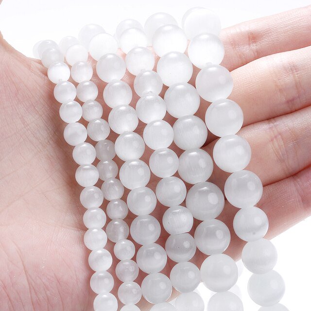 Piedra redonda Natural 4 6 8 10 12mm cristales de ojo de tigre Lava turquesas Jades cuentas sueltas para fabricación de joyería DIY pulsera costura Dengxun unisex