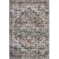thumbnail image 6 of Garvee 8x10 Washable Rugs Boho Tribal Rug Vintage Persian Distressed Area Rug Floral Print Floor Carpet Oriental Carpet for Dining Room Home Office, Brown, 6 of 7