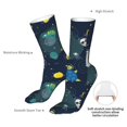 thumbnail image 4 of Goofa Space and Animals for 16in Socks, Funny Novelty Crazy Design Cotton Socks Sports Socks Knee High Socks For Men, Women,1Pairs - Gift For Working Friends, 4 of 7