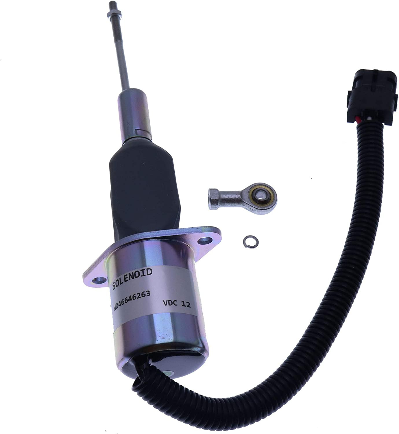 Holdwell Electric Fuel Shut Off Run Solenoid RE53507 Cutoff Stop Motor for 8.1L John Deere 4555