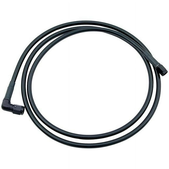 Coated Braided Line 48 in. No.4 Hose 90 deg 4 Straight Ends