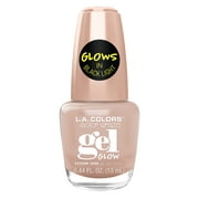 L.A. COLORS Glows Color Craze Nail Polish, Nude, 0.44 Fl. Oz.