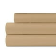 thumbnail image 2 of Premium Home Collection Microfiber Soft Cooling Bed Sheet Set - 3 Piece, Twin, Khaki, 2 of 5
