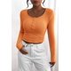thumbnail image 3 of Remera PRETTYGARDEN 2025 Otoño Manga Larga Henley Naranja Talle L, 3 of 8