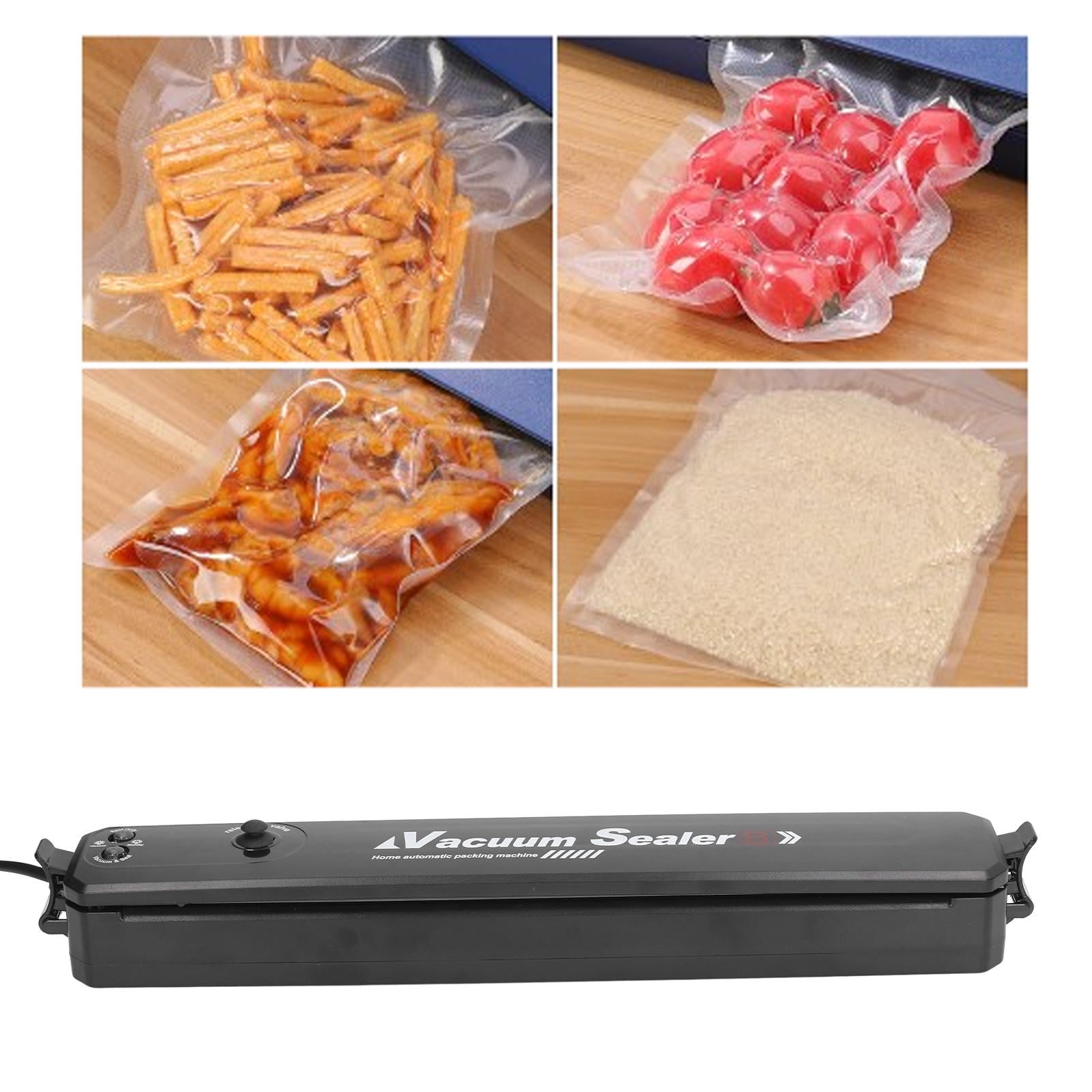 Yajisi 10‑Bag Automatic Vacuum Sealer with LED Timer – 15‑Second Quick Seal, Dry & Moist Modes, 220V CN Plug