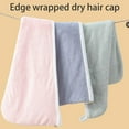 thumbnail image 3 of CIYISON Luxurious Corals Fleece Hair Towel Hair Drying Caps For Comfortable Drying, 3 of 17
