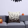 thumbnail image 2 of Halloween Pillow Covers 16x16 Set of 2,Halloween Bats Decorative Throw Pillow Covers Outdoor Cushion Cases for Farmhouse Home Sofa Couch Decorative, 2 of 6