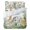 White, variant on Queen Size Duvet Cover 4 Piece Bedding Set Hippopotamus Giraffe Zebra Elephant Tiger Bed Sheet Sets Soft Microfiber Comforter Cover with Flat Sheet 2 Pillow Shams